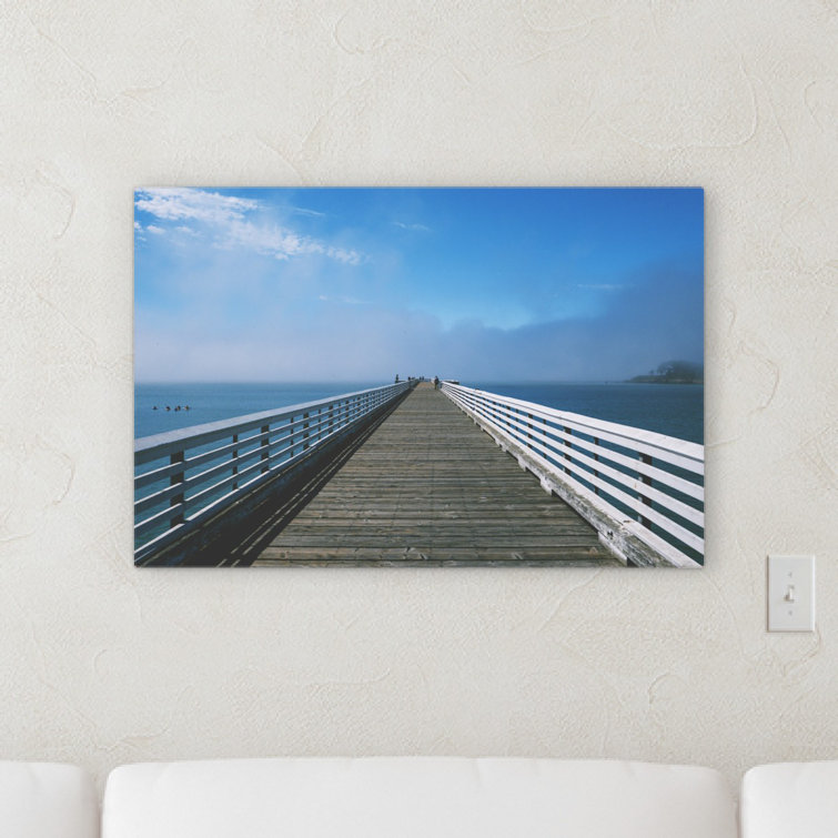 Ebern Designs Boardwalk On Canvas Photograph Wayfair
